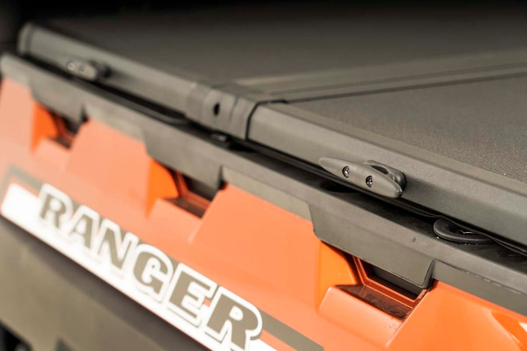 Rough Country 47719540 Polaris Hard Folding Bed Cover w/o Tailgate Lock 13-20 Ranger 570XP/900XP/1000XP Rough Country - Truck Part Superstore