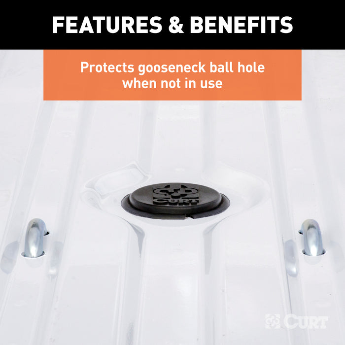 CURT 66155 CURT 66155 Replacement Black Rubber Gooseneck Hitch Cover - Truck Part Superstore