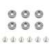 Mishimoto MMFW-SM-6GM Mishimoto M6 X 1.0 Fender Washer and Bolt Kit, 16.7mm OD, 6 pcs, Gunmetal - Truck Part Superstore