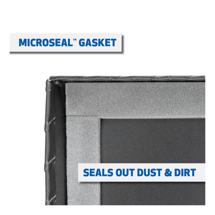 UWS TBS-69-MB Matte Black Aluminum 69in. Crossover Truck Tool Box (LTL Shipping Only) - Truck Part Superstore