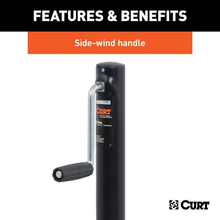 CURT 28204 CURT 28204 A-Frame Trailer Jack; 2;000 lbs; 15 Inches Vertical Travel - Truck Part Superstore