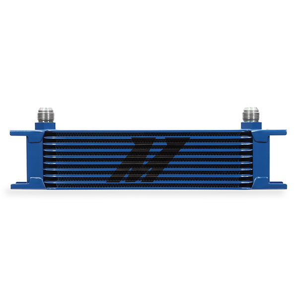 Mishimoto MMOC-10BL Universal 10-Row Oil Cooler, Blue - Truck Part Superstore