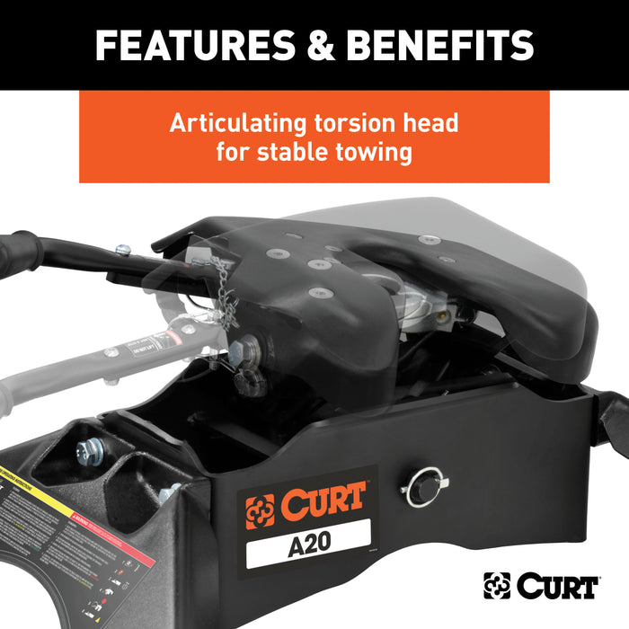 CURT 16140 CURT 16140 A20 5th Wheel Hitch; 20;000 lbs - Truck Part Superstore