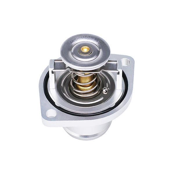 Mishimoto MMTS-F2D-03FL Low-Temperature Thermostat and CNC Housing, fits Ford 6.0L Powerstroke 2003-2007 - Truck Part Superstore
