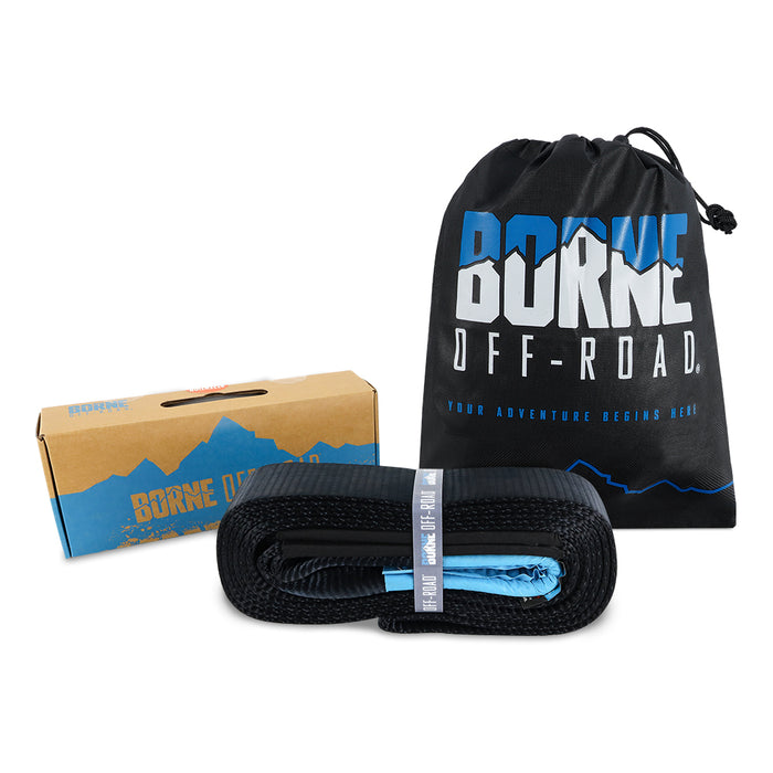 Mishimoto BNTW-3-20 Borne Off-Road Tow Strap, 3 in, 20 Feet - Truck Part Superstore