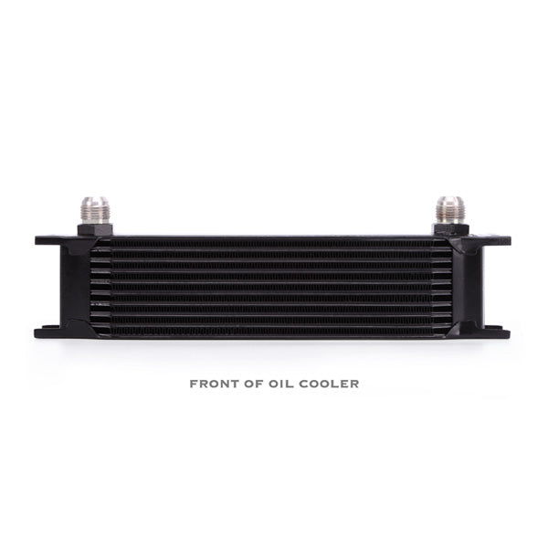 Mishimoto MMOC-10BK Universal 10 Row Oil Cooler, Black - Truck Part Superstore