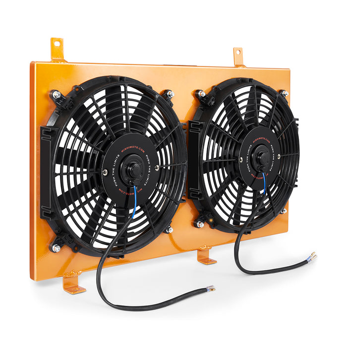 Mishimoto MMFS-RX8-04GD Performance Aluminum Fan Shroud Kit, fits Mazda RX-8 2004-2008, Gold - Truck Part Superstore