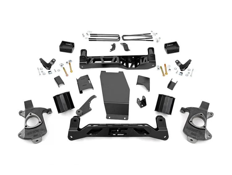 Rough Country 17901 5 Inch GMC Suspension Lift Kit 14-18 Sierra 1500 Denal 4WD w/MagneRide Aluminum & Stamped Steel Rough Country - Truck Part Superstore