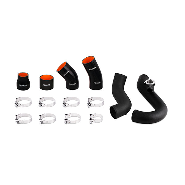Mishimoto MMICP-MUS4-15WBK Ford Mustang EcoBoost Intercooler Pipe Kit, 2015+ Wrinkle Black - Truck Part Superstore