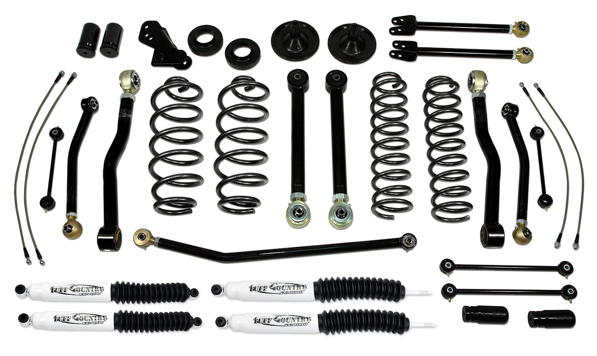 Tuff Country 44002 4 Inch Lift Kit 07-18 Jeep Wrangler JK 4 Door Only Performance Lift Kit EZ-Flex Tuff Country - Truck Part Superstore