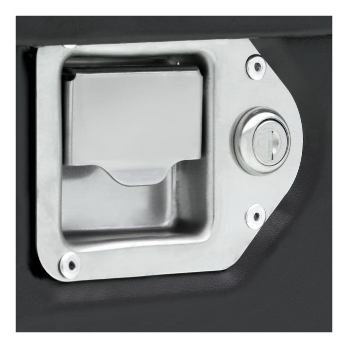 UWS ST-100HH-CB-MB Matte Black Hammerhead-Style 100-Gallon Steel-Aluminum Combo Transfer Tank - Truck Part Superstore