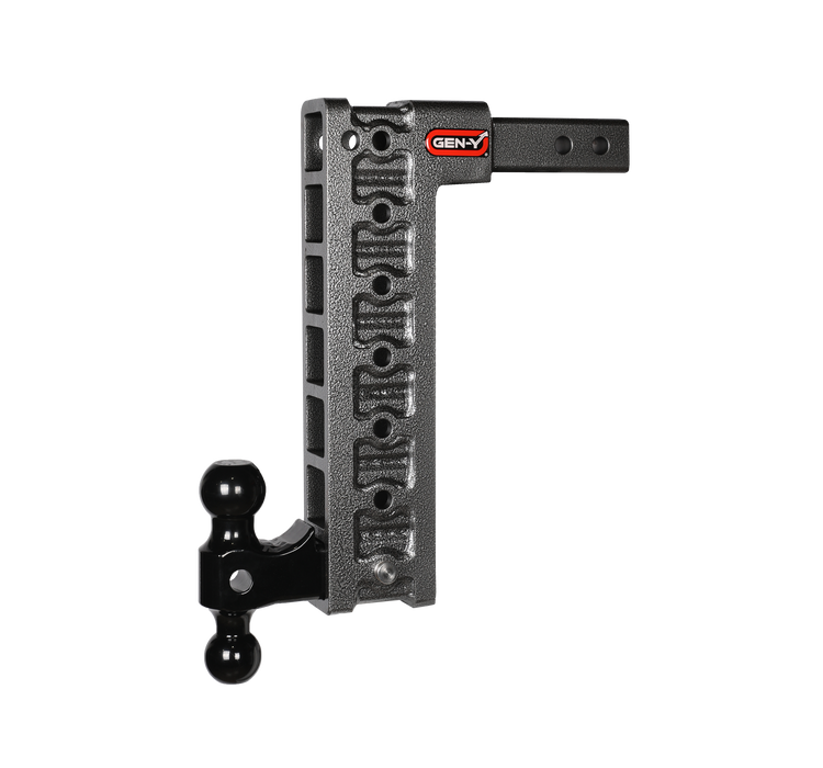 GEN-Y Hitch GH-517 MEGA-DUTY 2" Shank 15" Drop 2K TW 16K Hitch Dual-Ball & Stabilizer Kit - Truck Part Superstore