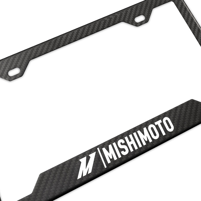 Mishimoto MMPROMO-FRAME-CF-M Carbon Fiber License Plate Frame, Matte Carbon Fiber - Truck Part Superstore