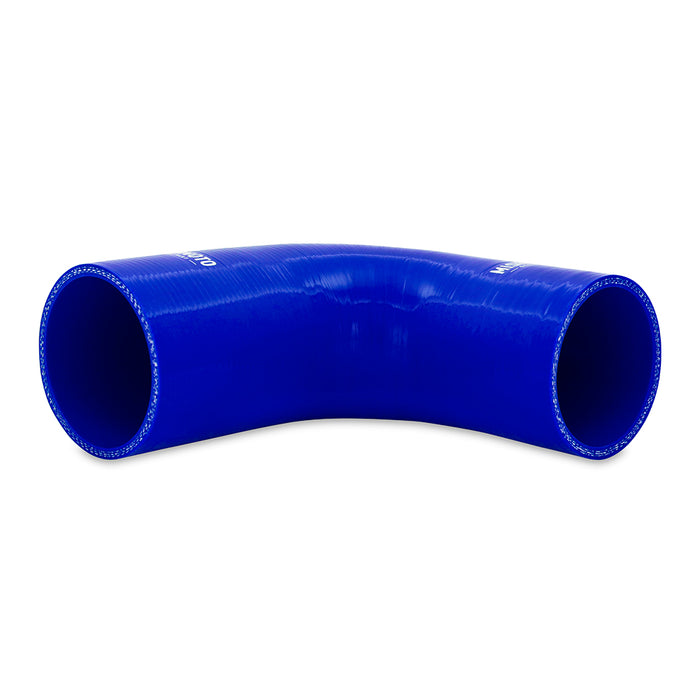 Mishimoto MMCP-R90-20225BL Mishimoto 90-Degree Silicone Transition Coupler, 2.00-in to 2.25-in, Blue - Truck Part Superstore