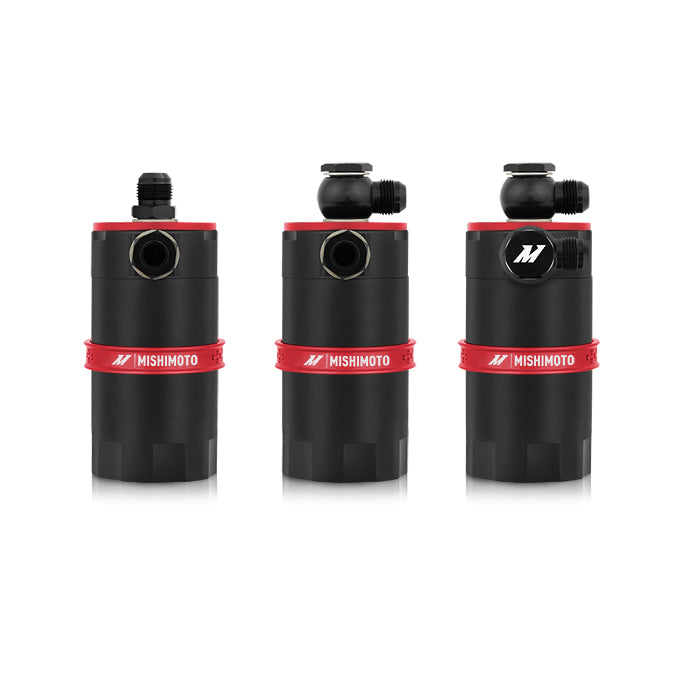 Mishimoto MMBCC-UNI-RD Mishimoto Baffled Oil Catch Can, Red - Truck Part Superstore