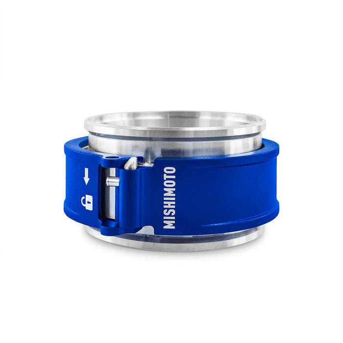 Mishimoto MMCLAMP-QD-30BL Quick Release Clamp Assembly, 3in Blue - Truck Part Superstore