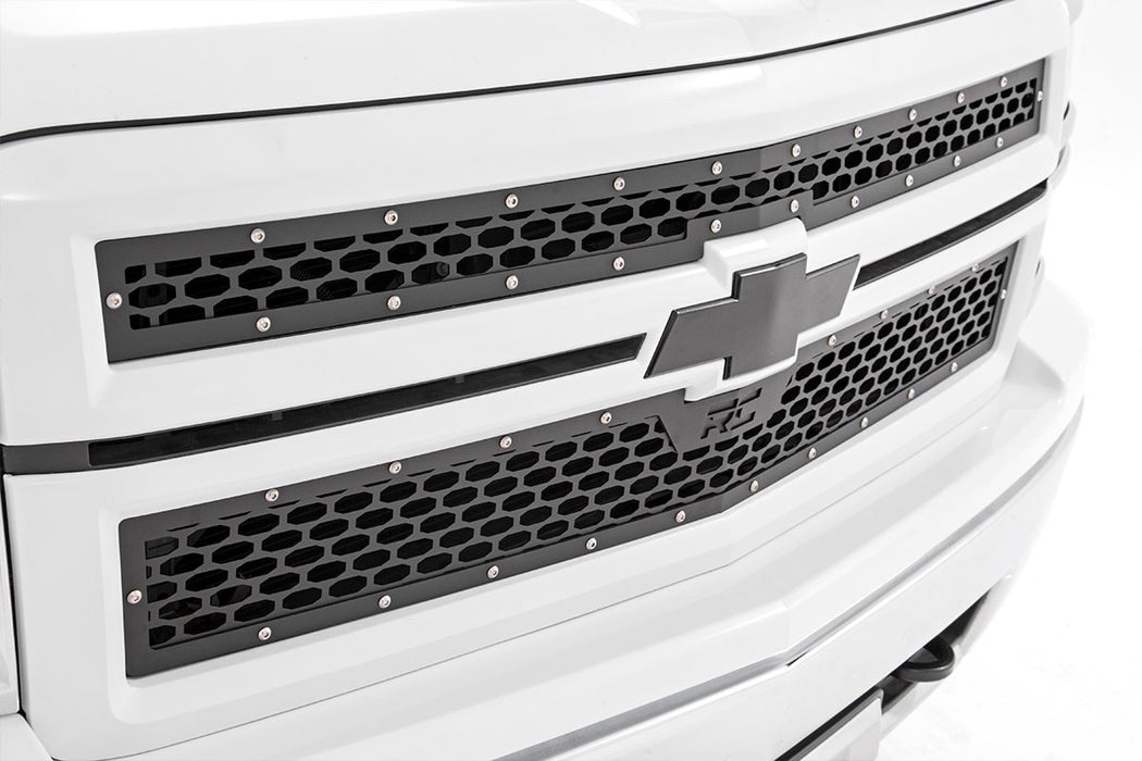 Rough Country 70101 Mesh Grille 14-15 Silverado 1500 Rough Country - Truck Part Superstore