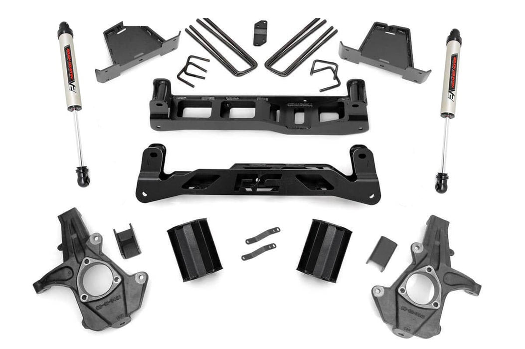 Rough Country 26370 7.5 Inch Suspension Lift Kit w/V2 Shocks 07-13 Silverado/Sierra 1500 Rough Country - Truck Part Superstore
