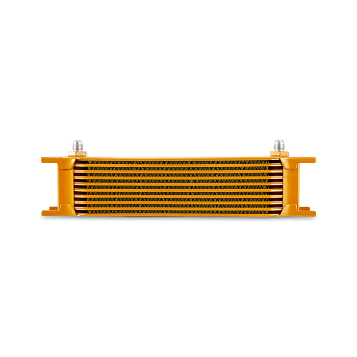 Mishimoto MMOC-10-6GD Universal 10-Row Oil Cooler, -6AN, Gold - Truck Part Superstore