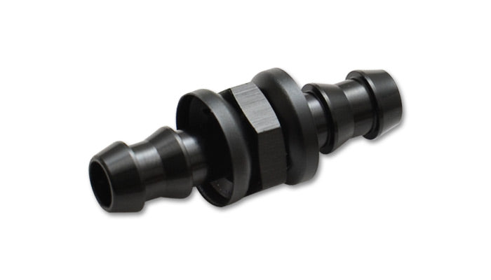 Vibrant Performance 11243 Barbed Union Fitting; Size: -10AN; 6061 Aluminum; Anodized Black; - Truck Part Superstore