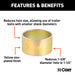 CURT 21301 Trailer Ball Reducer Bushing (From 1-3/8in. to 1-1/4in. Stem; Packaged) - Truck Part Superstore
