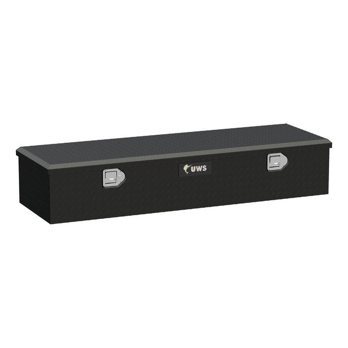 UWS EC20093 Matte Black Aluminum 58in. 5th Wheel Truck Tool Box (Heavy Packaging) - Truck Part Superstore