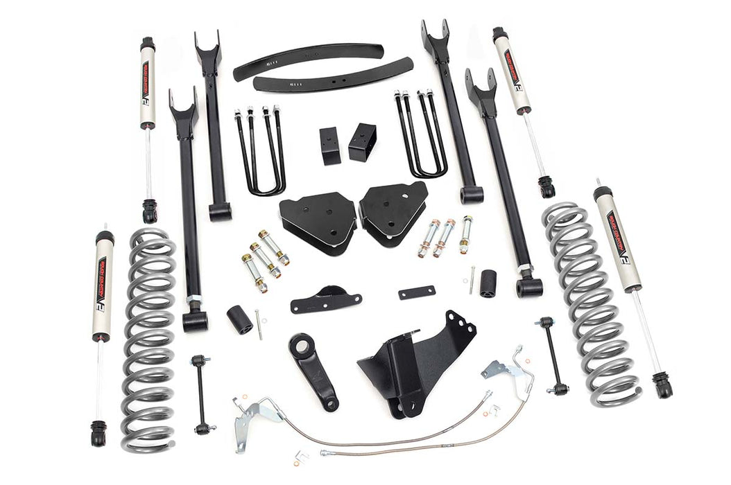 Rough Country 58470 6 Inch Suspension Lift Kit 4-Link w/V2 Shocks 08-10 F-250/350 4WD Diesel Rough Country - Truck Part Superstore