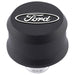 ProForm 302-435 Slant-Edge Aluminum Push-In Air Breather Cap Black Crinkle Finish Raised Machined Oval Ford Emblem Proform - Truck Part Superstore