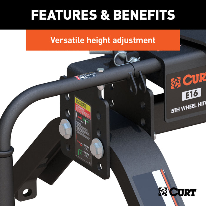 CURT 16115 CURT 16115 E16 5th Wheel Hitch; 16;000 lbs - Truck Part Superstore