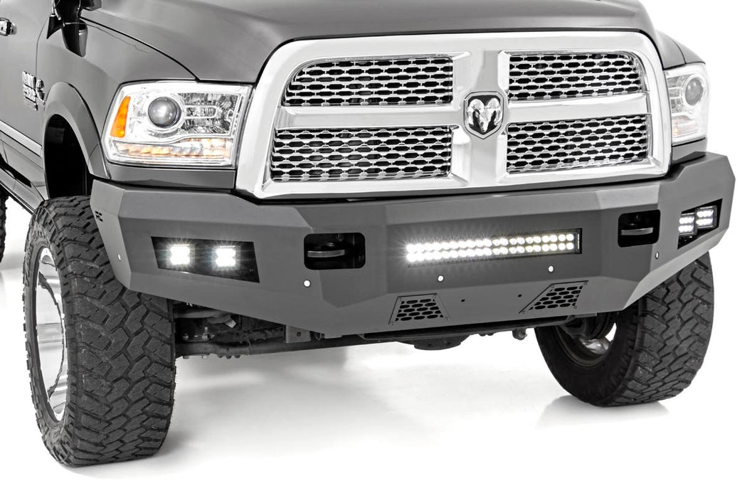 Rough Country 10785 RAM Heavy-Duty Front LED Bumper 10-18 2500/3500 Rough Country - Truck Part Superstore