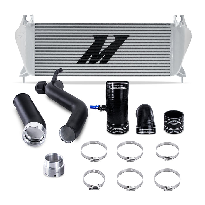 Mishimoto MMINT-RGR-19KSLBK Intercooler Kit, fits Ford Ranger 2.3L 2019+, Silver Cooler, Black Pipes - Truck Part Superstore