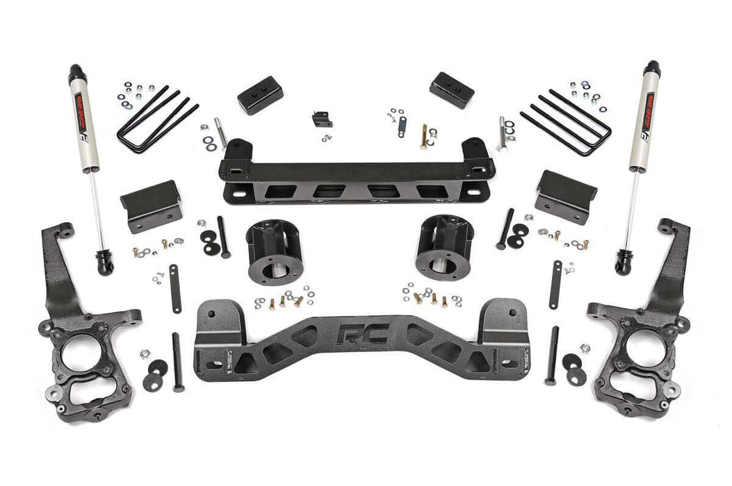 Rough Country 55175 4 Inch Suspension Lift Kit w/V2 Shocks 15-20 F-150 2WD Rough Country - Truck Part Superstore