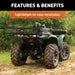 CURT 18101 CURT 18101 41 x 26-Inch Universal ATV Cargo Carrier; Black Steel - Truck Part Superstore