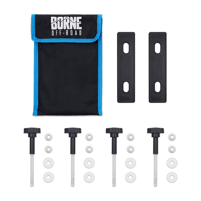 Mishimoto BNRB-109BK Borne Off-Road Traction Board Set, Black - Truck Part Superstore