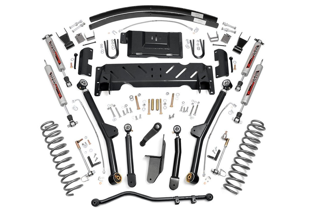 Rough Country 61622 4.5 Inch Jeep Long Arm Suspension Lift Kit 84-01 XJ Cherokee-2.5L/4.0L/NP242 Rough Country - Truck Part Superstore