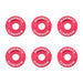Mishimoto MMFW-SM-6RD Mishimoto M6 X 1.0 Fender Washer and Bolt Kit, 16.7mm OD, 6 pcs, Red - Truck Part Superstore