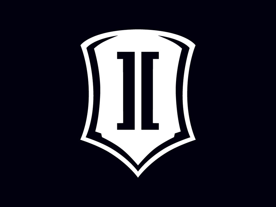 ICON Vehicle Dynamics STICKER-SHIELD 10 IN W 10 IN VINYL SHIELD DECAL WHITE - Truck Part Superstore
