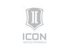 ICON Vehicle Dynamics STICKER-STACK 6 IN S 6 IN TALL ICON STACK SILVER LOGO DECAL - Truck Part Superstore