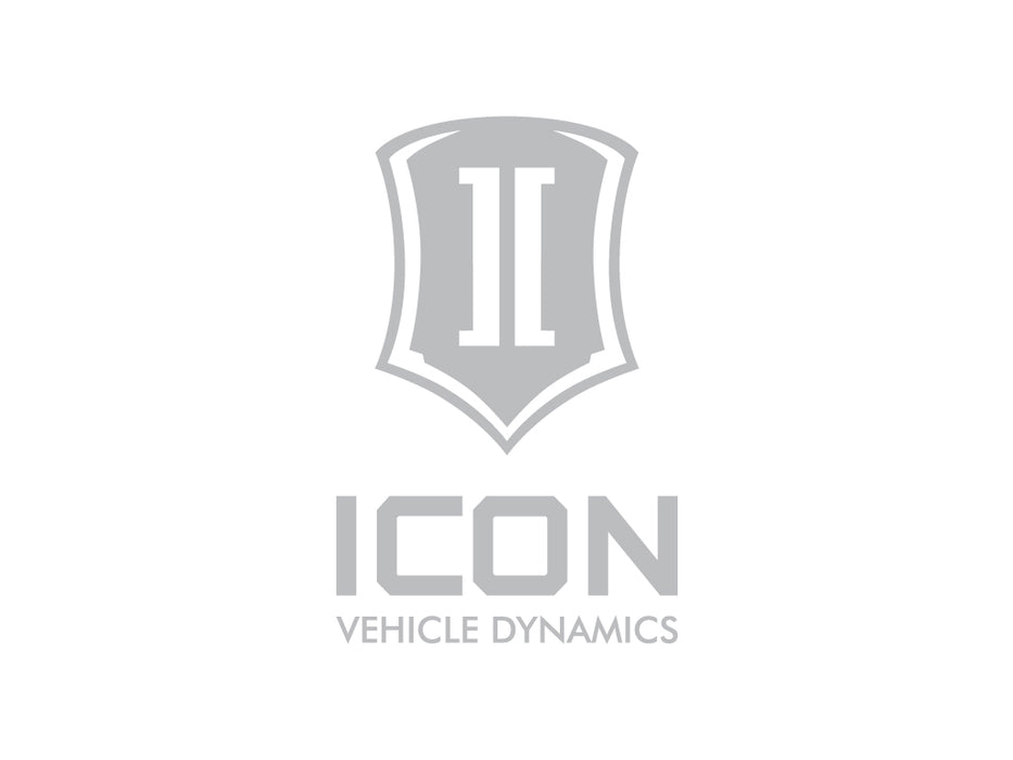 ICON Vehicle Dynamics STICKER-STACK 6 IN S 6 IN TALL ICON STACK SILVER LOGO DECAL - Truck Part Superstore
