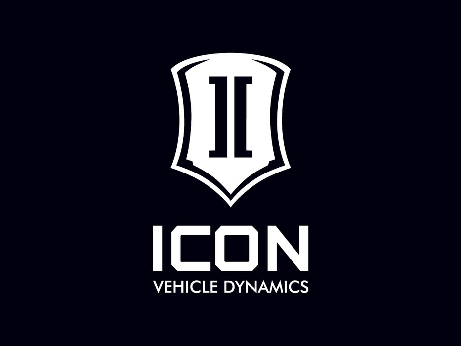 ICON Vehicle Dynamics STICKER-STACK 6 IN W 6 IN TALL ICON STACK WHITE LOGO DECAL - Truck Part Superstore