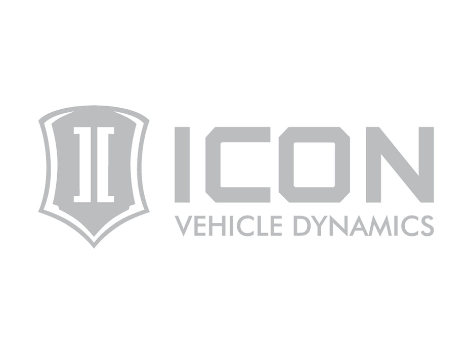 ICON Vehicle Dynamics STICKER-STD 12 IN S 12 IN WIDE ICON STANDARD LOGO SILVER DECAL - Truck Part Superstore