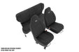 Rough Country 91023 Jeep Neoprene Seat Cover Set Black 97-01 XJ w/Detachable Headrest Rough Country - Truck Part Superstore