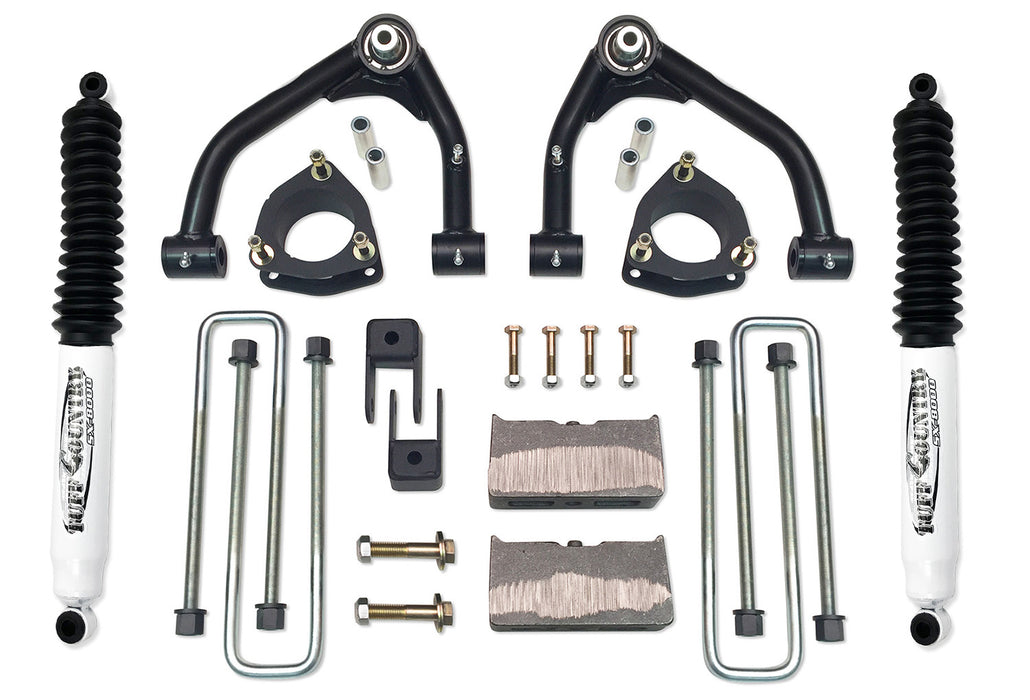 Tuff Country 14067KN 4 Inch Uni Ball Lift Kit 07-18 Silverado/Sierra 1500 2WD w/ SX8000 Shocks Fits Models with 1 Piece OE Cast Steel Upper Arms Tuff Country - Truck Part Superstore