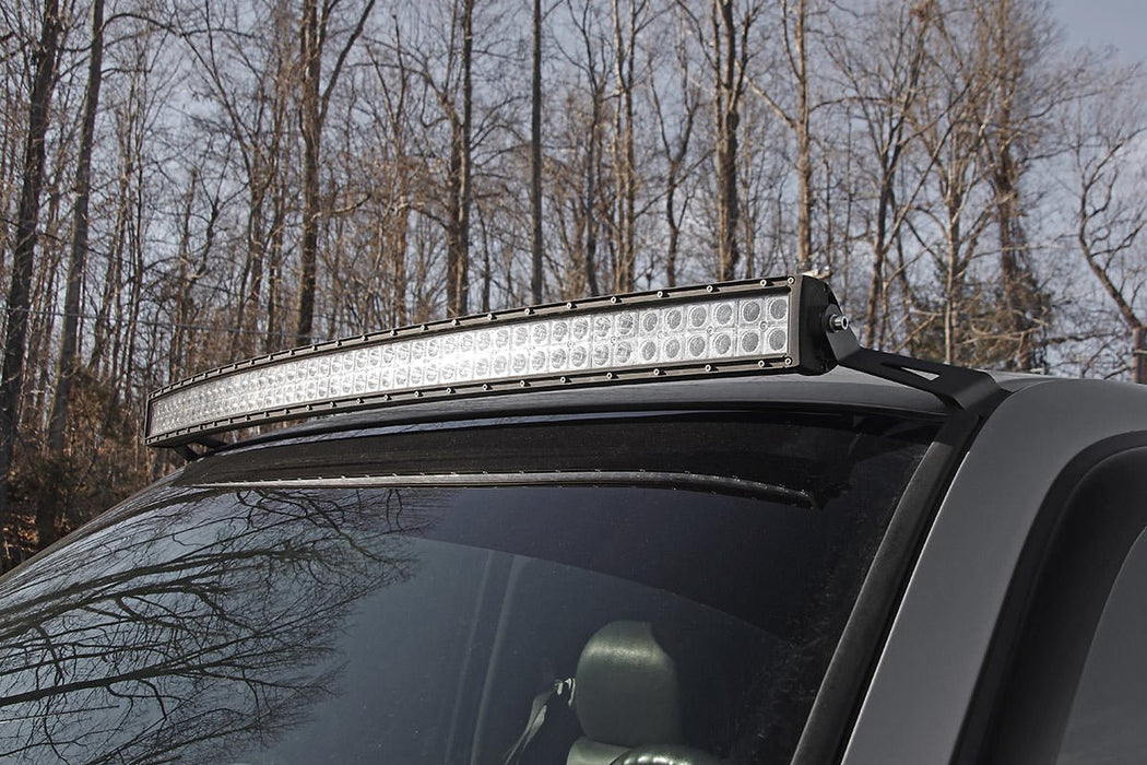 Rough Country 70521 Upper Windshield 50 Inch Curved Light Bar Mounts Silverado/Sierra Rough Country - Truck Part Superstore