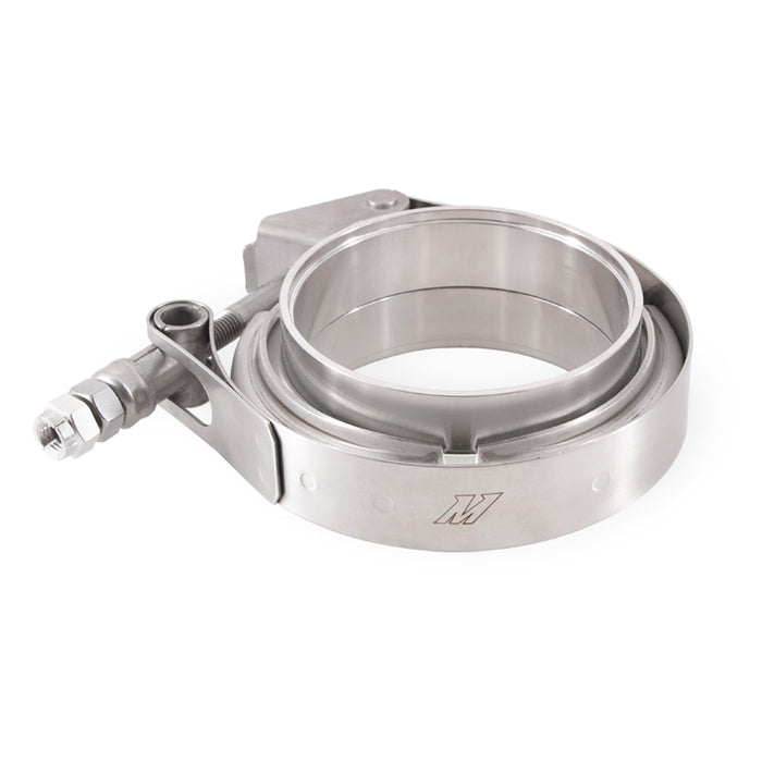 Mishimoto MMCLAMP-VA-4 Mishimoto Aluminum V-Band Clamp with Flanges, 4-in (101.6mm) - Truck Part Superstore