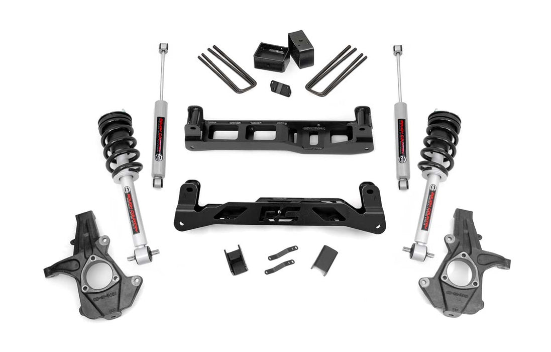Rough Country 26131 5 Inch Suspension Lift Kit Lifted Struts w/N3 Shocks & Struts 07-13 Silverado/Sierra 1500 2WD Rough Country - Truck Part Superstore