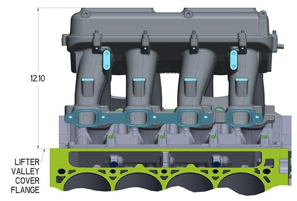 Holley 300-237 Hi-Ram Lower Intake Manifold - Truck Part Superstore