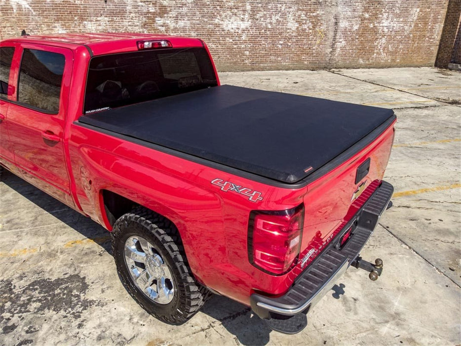 Rough Country RC44214650 Soft Tri-Fold Bed Cover 14-18 Silverado/Sierra 1500 6 Foot 5 Inch Bed w/o Cargo Mgmt Rough Country - Truck Part Superstore