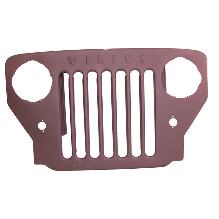 Omix DMC-681798 Grille; Willys® Marked; Black Powder Coat; - Truck Part Superstore