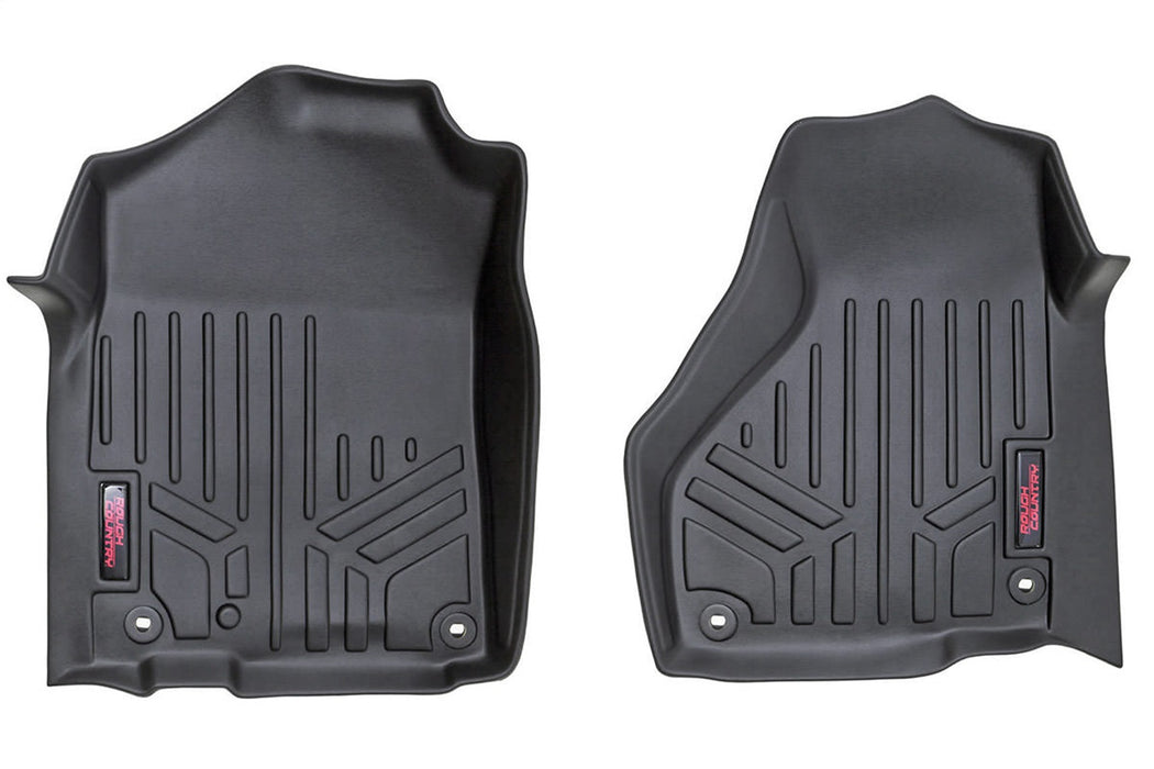 Rough Country M-3121 Heavy Duty Floor Mats Front-12-18 Dodge RAM Regular/Quad Cab Rough Country - Truck Part Superstore